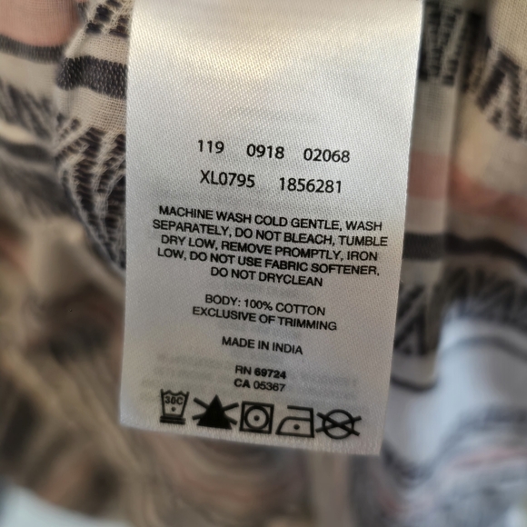 Columbia Sportswear Company 1/2 Button Down Blue Pink White Large - Picture 3 of 8